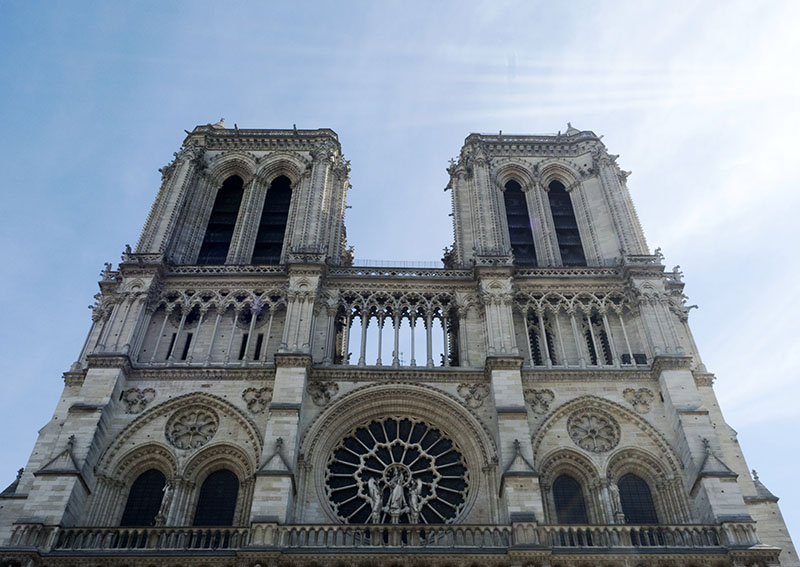 Notre Dame and Eiffel Tower, Paris