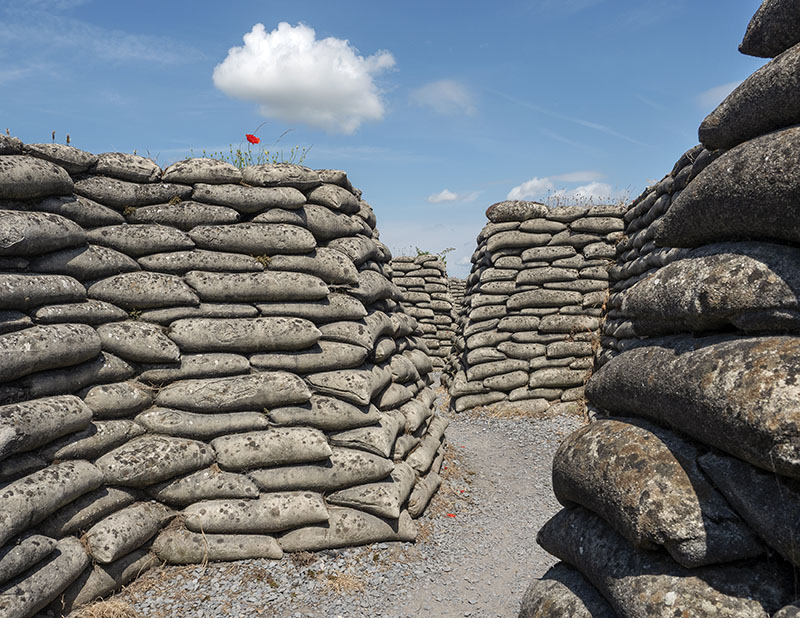 Dodengang, the Trench of Death: Diksmuide, Belgium